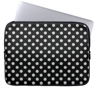 Ändra Grått Polka dots Valfritt Färg-klicka på Anp Laptop Sleeve