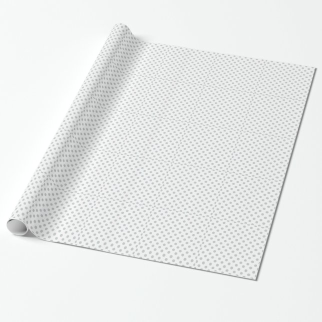 Ändra Grått Polka dots Valfritt Färg-klicka på Anp Presentpapper (Utrullad)