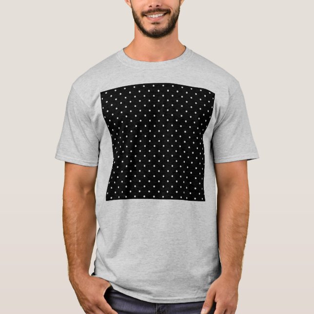 Ändra Grått Polka dots Valfritt Färg-klicka på Anp T Shirt (Framsida)