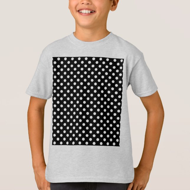 Ändra Grått Polka dots Valfritt Färg-klicka på Anp Tee (Framsida)