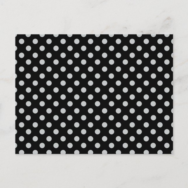Ändra Grått Polka dots Valfritt Färg-klicka på Anp Vykort (Framsida)