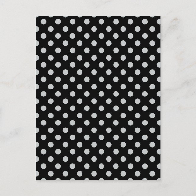 Ändra Grått Polka dots Valfritt Färg-klicka på Anp Vykort (Framsida)