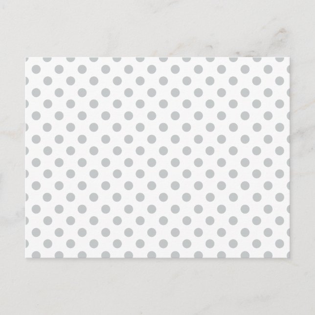Ändra Grått Polka dots Valfritt Färg-klicka på Anp Vykort (Framsida)