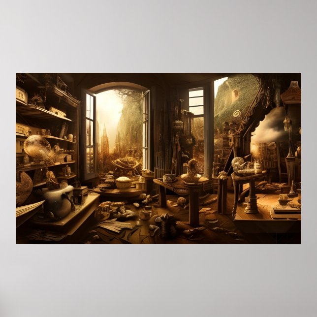 Andra handbutiken 1800-talet poster (Framsidan)