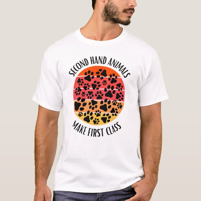 Andra handdjur gör första klass t shirt (Framsida)