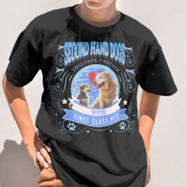 Andra handen, hundar, gör förstaklassdjur. t shirt
