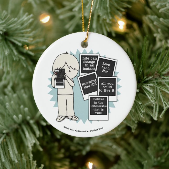 Ändra i ett snabbfönster julgransprydnad keramik (Träd)