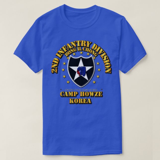 Andra infanteridivisionen Camp Howze T Shirt (Design framsida)