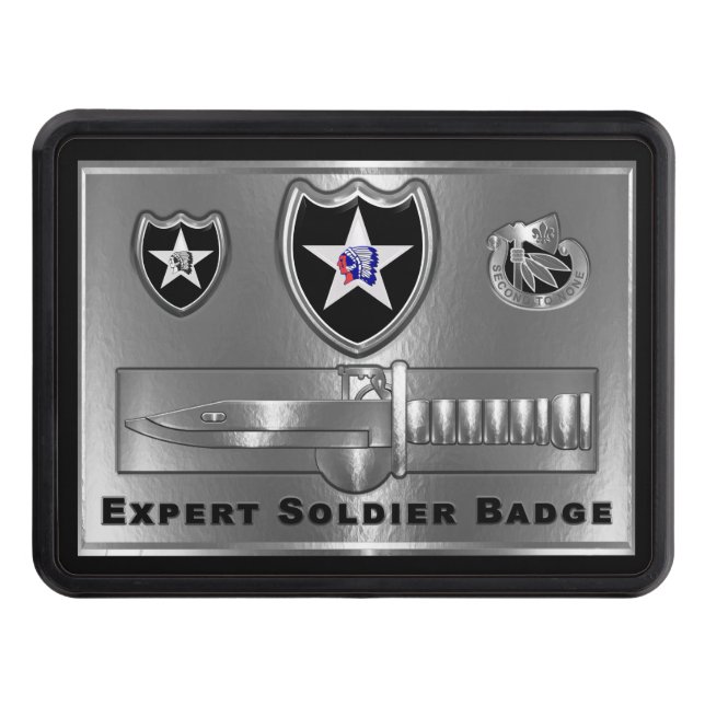 Andra infanteridivisionen "Expert Soldier Badge" Dragkroksskydd (Framsidan)
