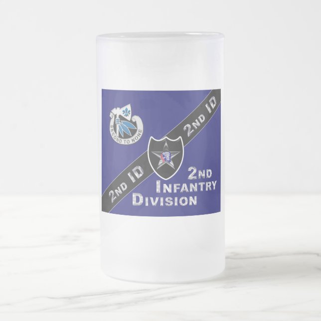 Andra infanteridivisionen Gift Frosted Mugg (Center)