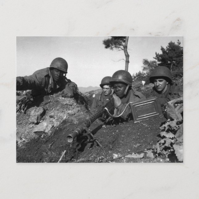 Andra infanteridivisionen i North Chongchon River Vykort (Framsida)