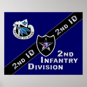 Andra infanteridivisionen "Indianhead Division" Poster