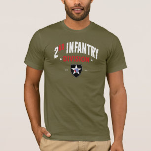Andra infanteridivisionen "Indianhead Grunge" T Shirt