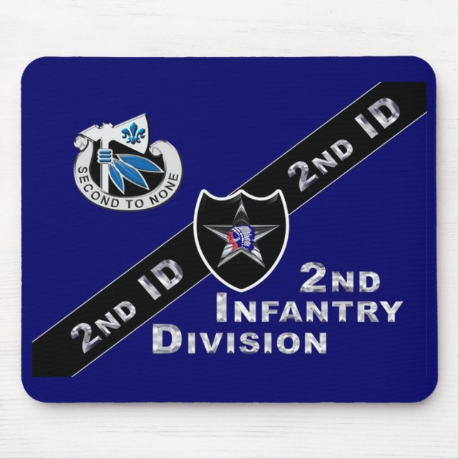 Andra infanteridivisionen musmatta (Framsidan)