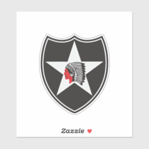 Andra infanteridivisionen Patch (Förenade Stater) Klistermärken