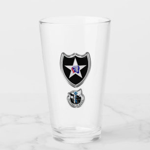 Andra infanteridivisionen Patch Insignia Glass Kop Glaskopp