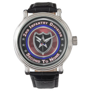 Andra infanteridivisionen "Second to None"  Armbandsur