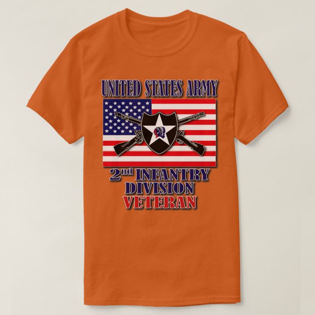 Andra infanteridivisionen Veteran 1 T Shirt (Design framsida)