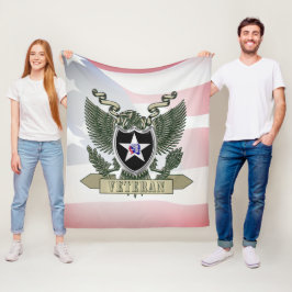 Andra infanteridivisionen Veteran Fleecefilt