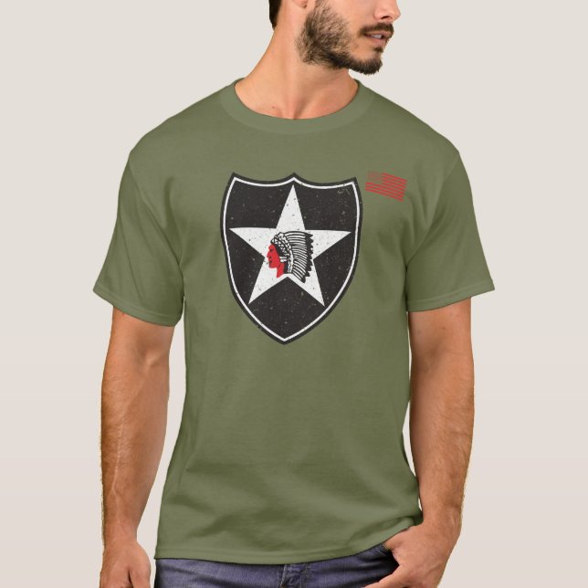 Andra infanteridivisionens korrigering - Distress T Shirt (Framsida)