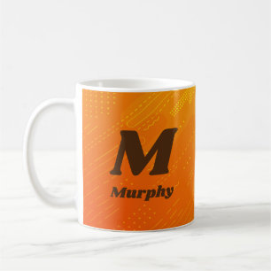 Ändra Initial Lägg till Namn Orange Gul L M N O P Kaffemugg