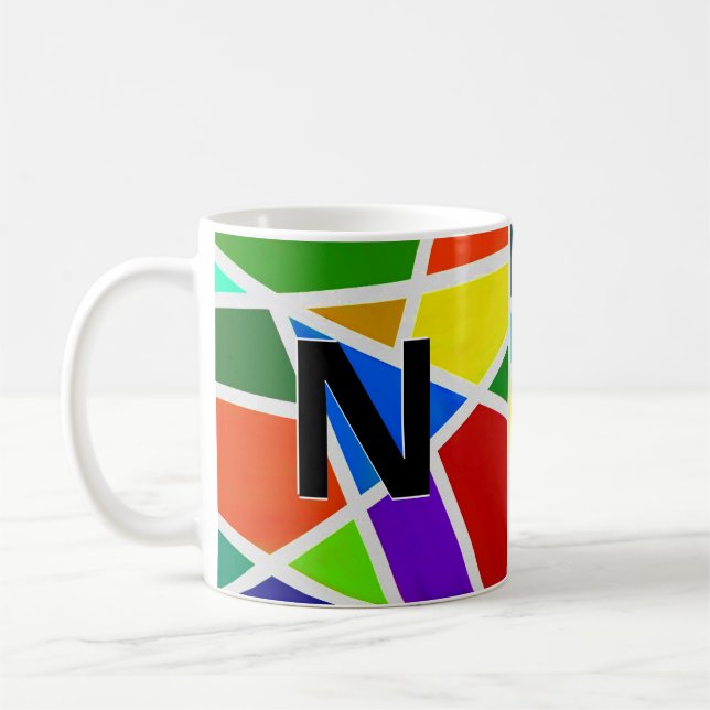 Ändra inledande geometriska trianglar L M N O P Kaffemugg (Vänster)