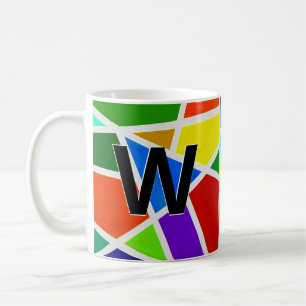 Ändra inledande geometriska trianglar V W X Y Z Ka Kaffemugg