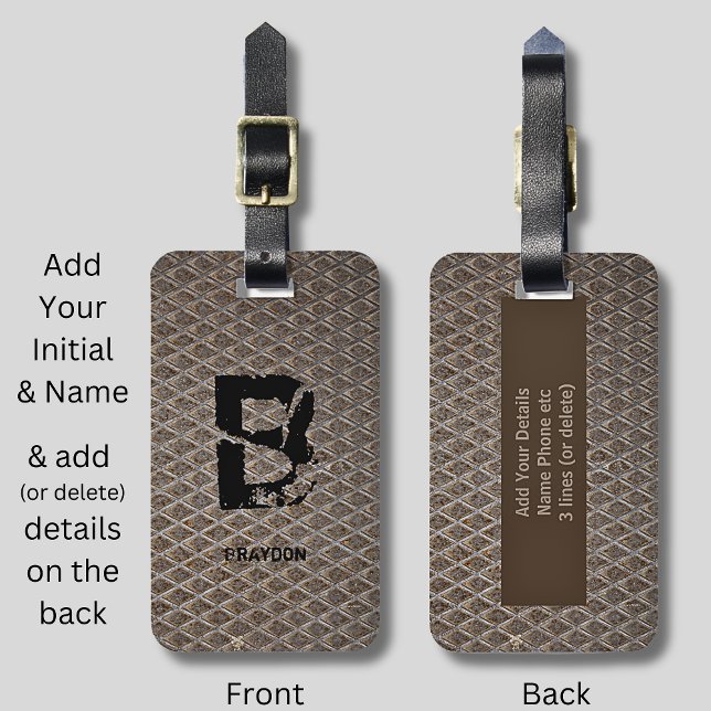 Ändra inledande, Lägg till (ta bort) Namn, Checker Bagagebricka (Skapare uppladdad)