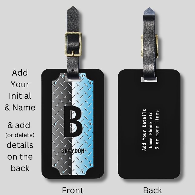 Ändra inledande, Lägg till (ta bort) Namn, Shiny M Bagagebricka (Skapare uppladdad)