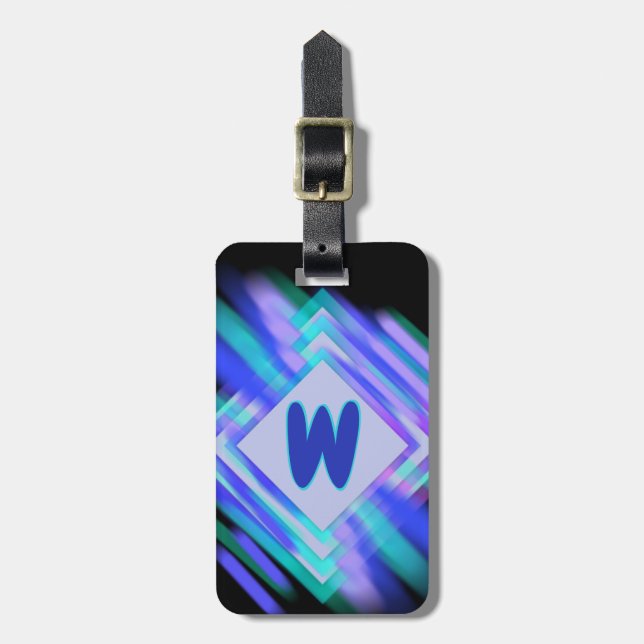 Ändra inledande, mjuka blå vattendiamanter bagagebricka (Vertikal Framsida)