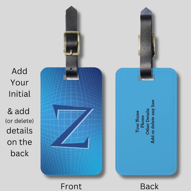 Ändra inledande, mjukt blått akvatometriskt Linjer Bagagebricka (Skapare uppladdad)