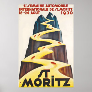 Andra internationella bilutställningen 1930 St Poster