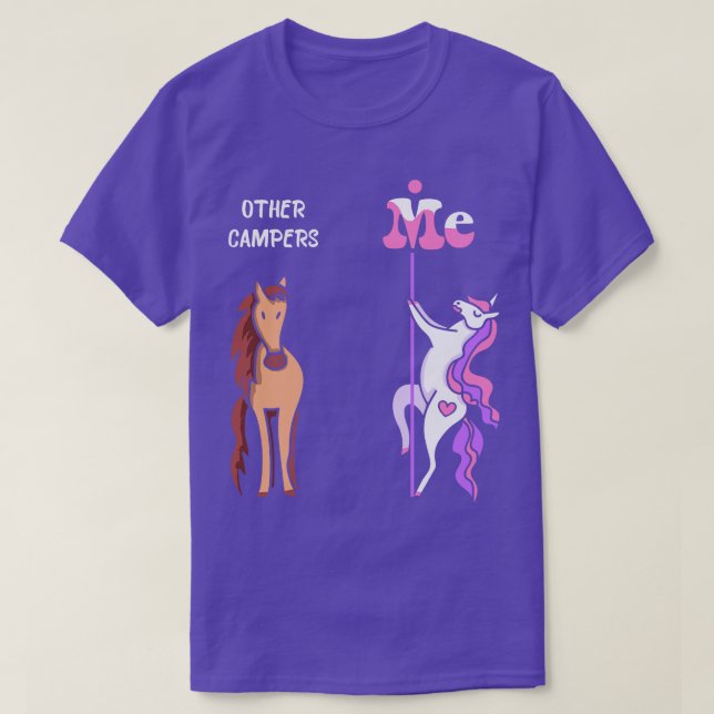 Andra kamper: Tee Unicorn Camper Funny Gift Ide (Design framsida)