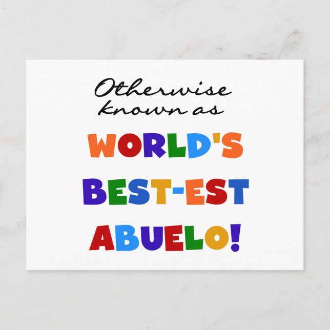 Andra kända som bästa Abuelo-gåvor Vykort (Framsida)
