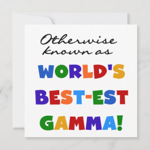 Andra kända som bästa gammagåvor