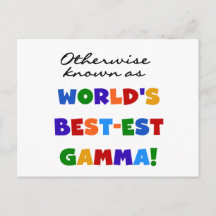 Andra kända som bästa gammagåvor vykort