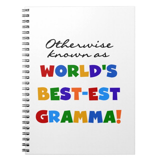 Andra kända som bästa Gramma-gåvor Anteckningsbok (Framsidan)