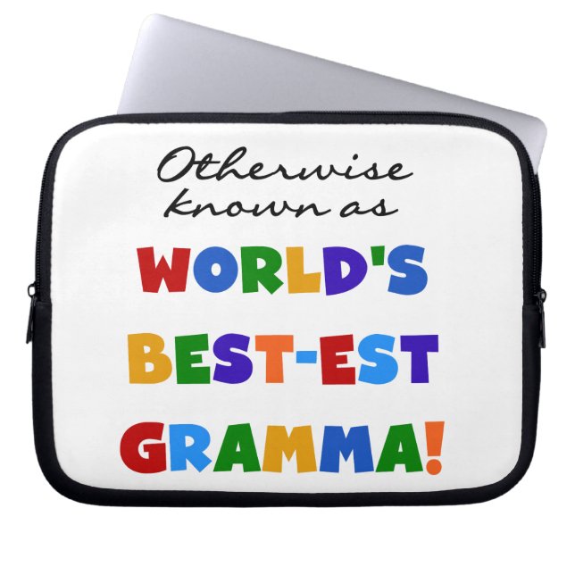 Andra kända som bästa Gramma-gåvor Laptop Sleeve (Framsidan)