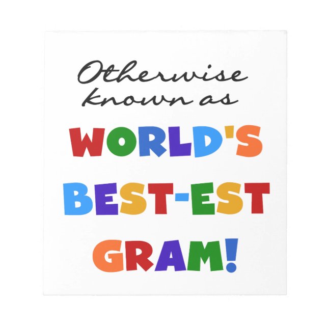 Andra kända som bästa grampresenter anteckningsblock (Framsida)