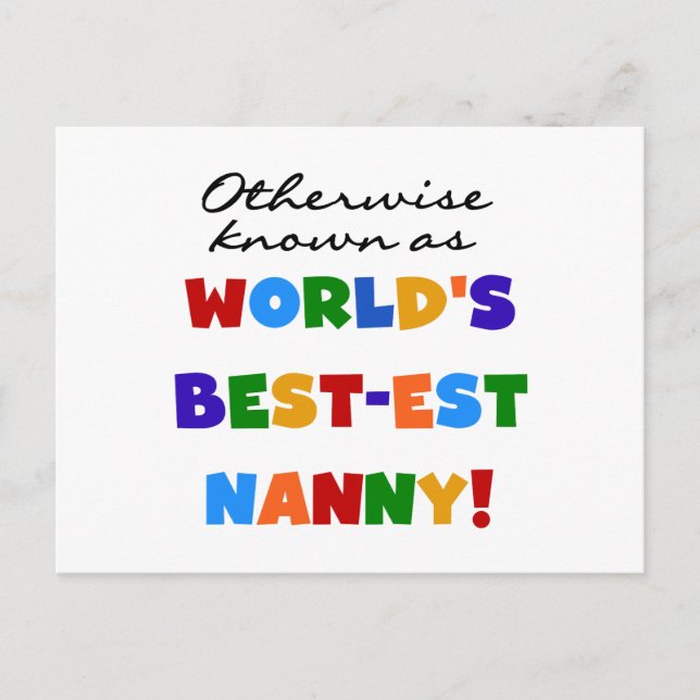 Andra kända som bästa Nanny-gåvor Vykort (Framsida)
