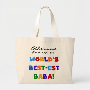 Andra kända som "Best Baba T-shirts" och "Gift" Jumbo Tygkasse