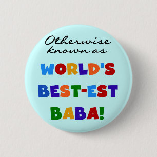 Andra kända som "Best Baba T-shirts" och "Gift" Knapp