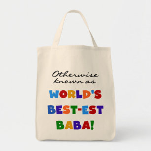 Andra kända som "Best Baba T-shirts" och "Gift" Tygkasse