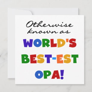 Andra kända som "Best Opa T-shirts" och "Gifts"