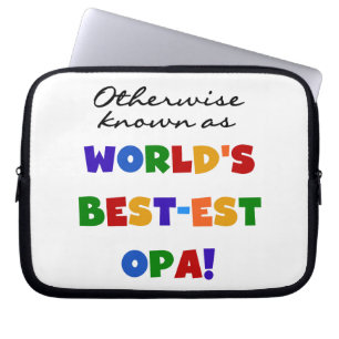 Andra kända som "Best Opa T-shirts" och "Gifts" Laptop Fodral