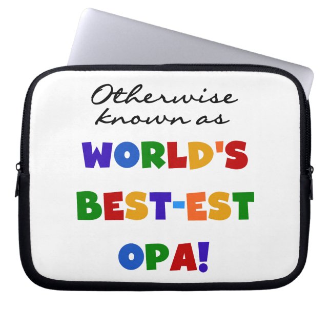 Andra kända som "Best Opa T-shirts" och "Gifts" Laptop Fodral (Framsidan)