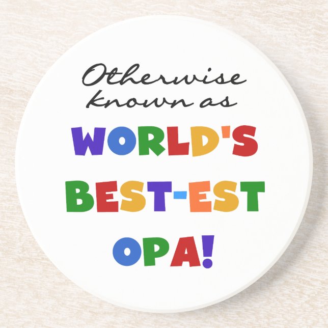 Andra kända som "Best Opa T-shirts" och "Gifts" Underlägg (Framsidan)