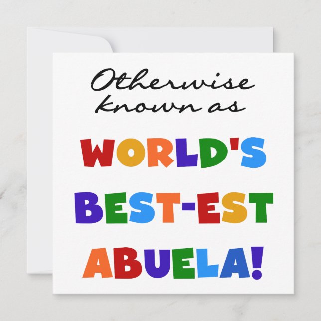 Andra kända som världens bästa Abuela-gåvor (Framsida)