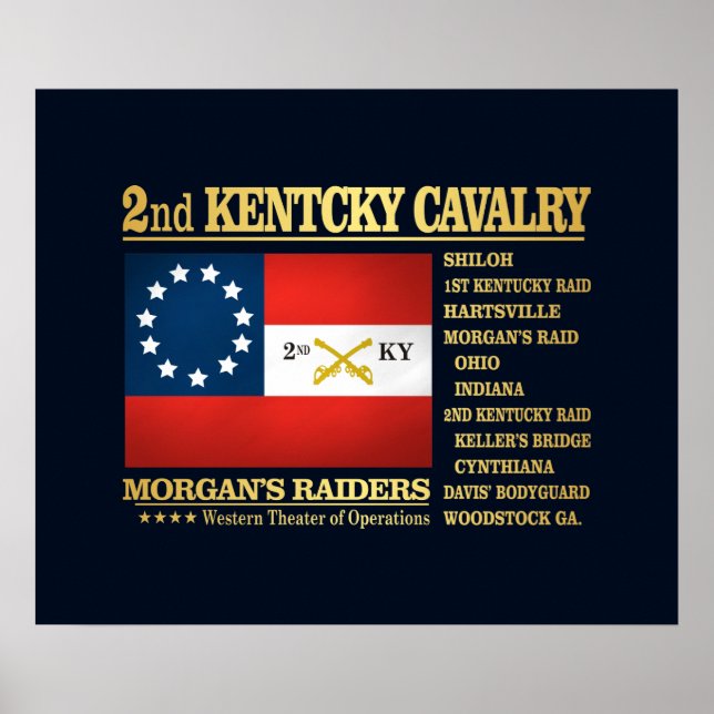 Andra Kentucky Cavalry (BA2) Poster (Framsidan)