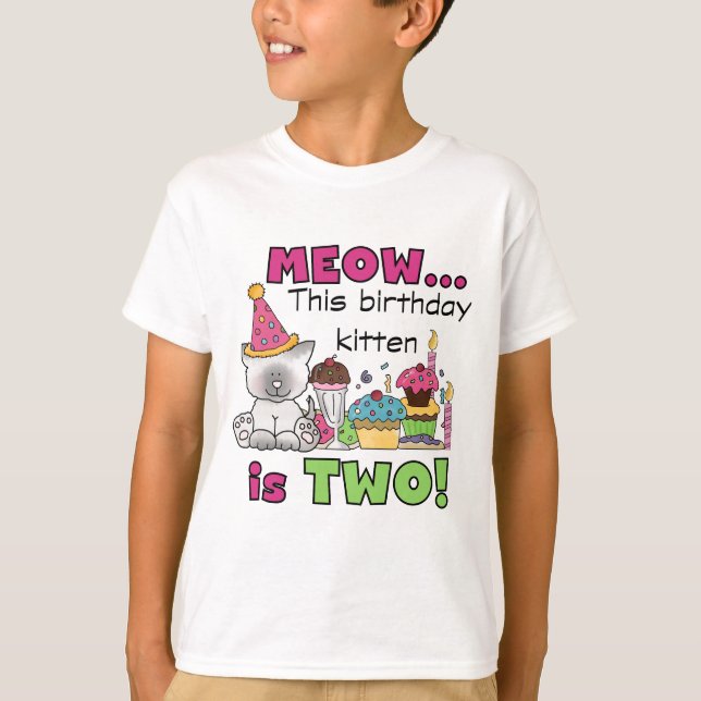 Andra Kitten Birthday Tshirts och presenter (Framsida)